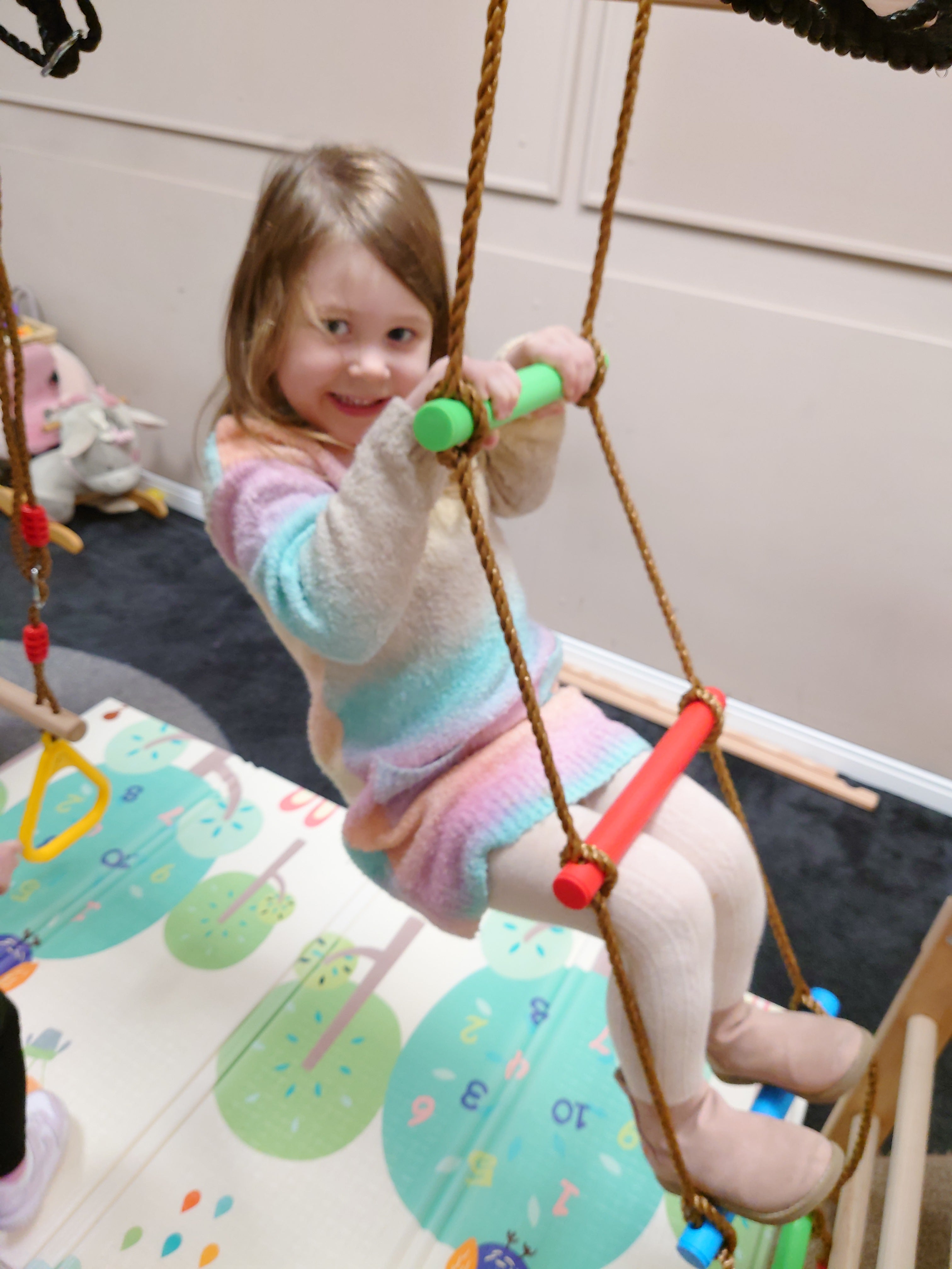 Luxury Wall Mounted Climbing Frame for Toddlers | Montessori-Inspired | Little Gymmies UK