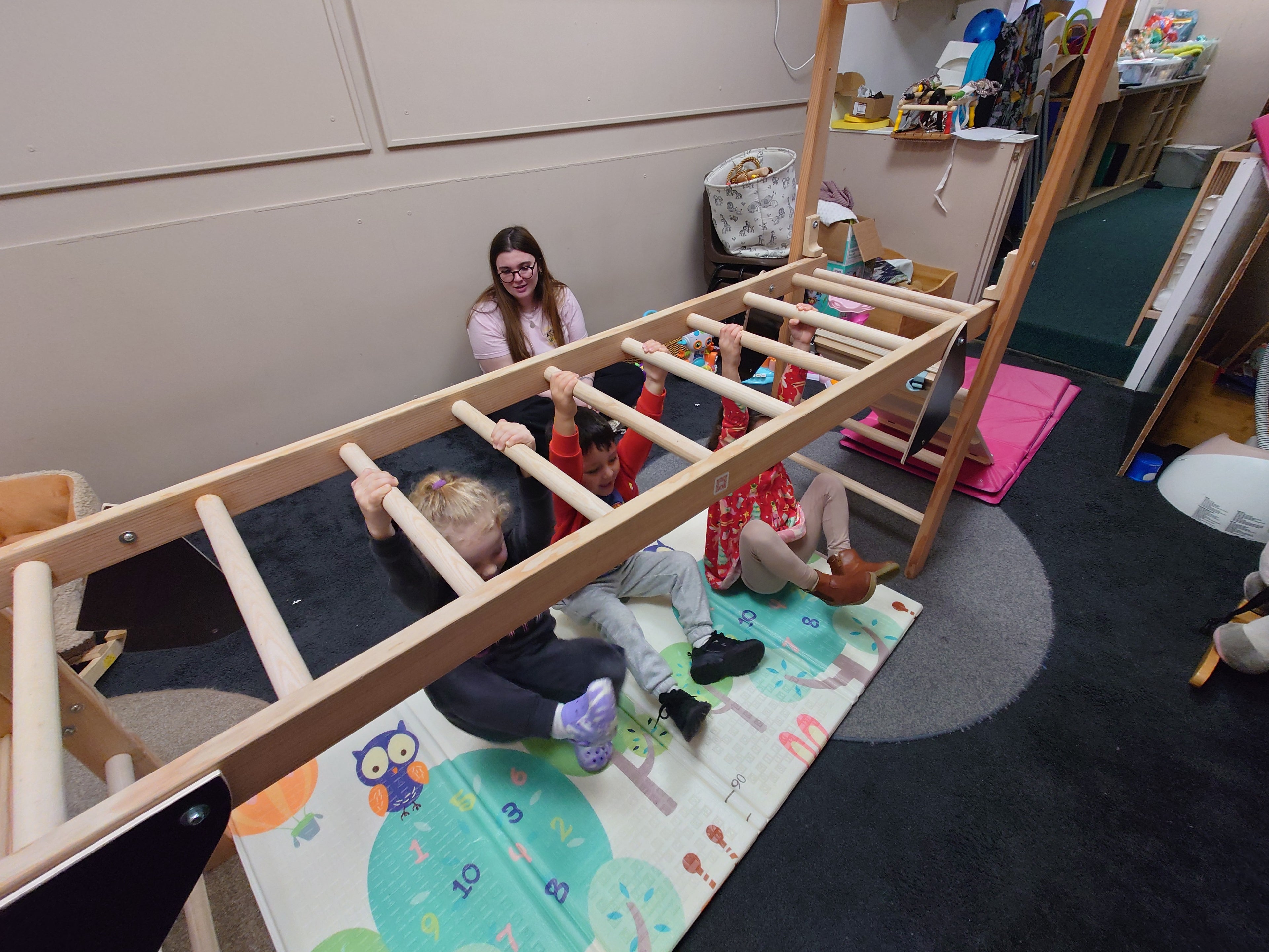 Luxury Wall Mounted Climbing Frame for Toddlers | Montessori-Inspired | Little Gymmies UK