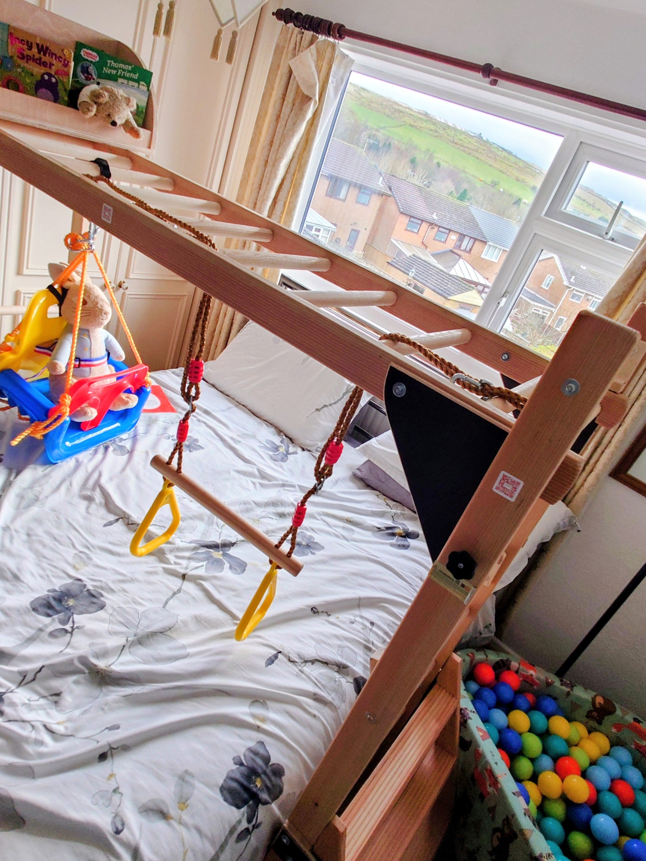 Luxury Wall Mounted Climbing Frame for Toddlers | Montessori-Inspired | Little Gymmies UK